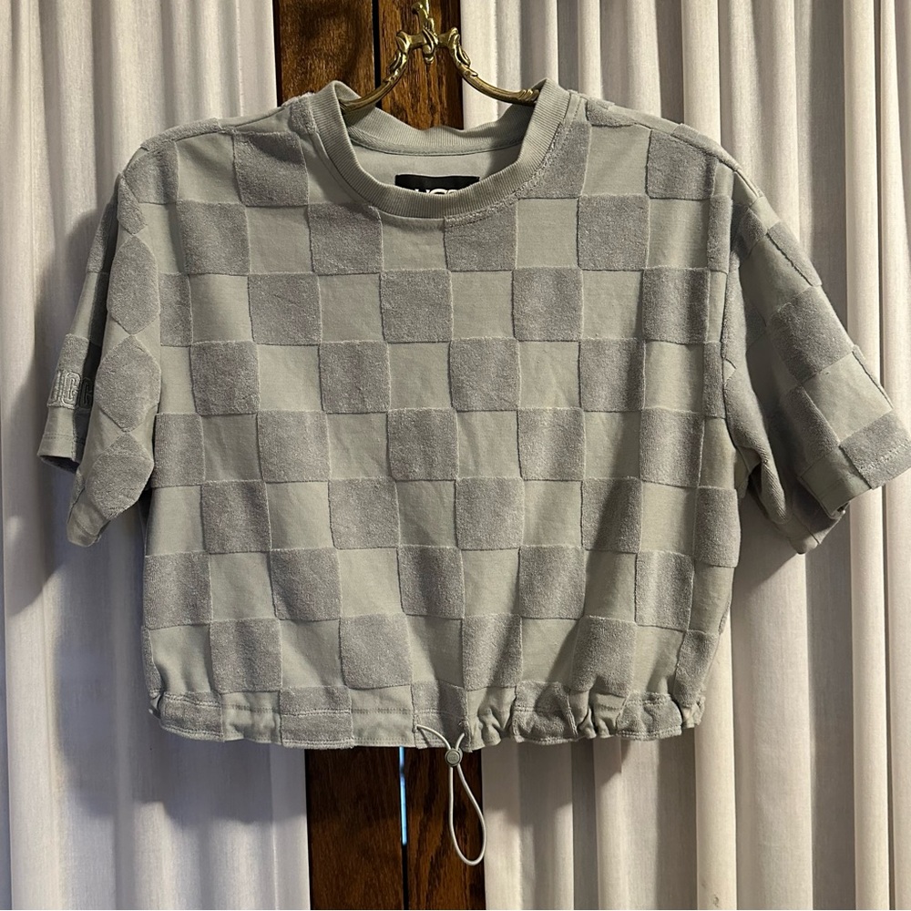 UGG Seafoam Teagan Terry Checkered Top